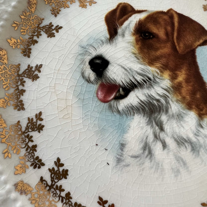 【Vintage】England ‐ Lord Nelson Pottery 1950s～ Jack Russell Terrier Dog Motif Dish