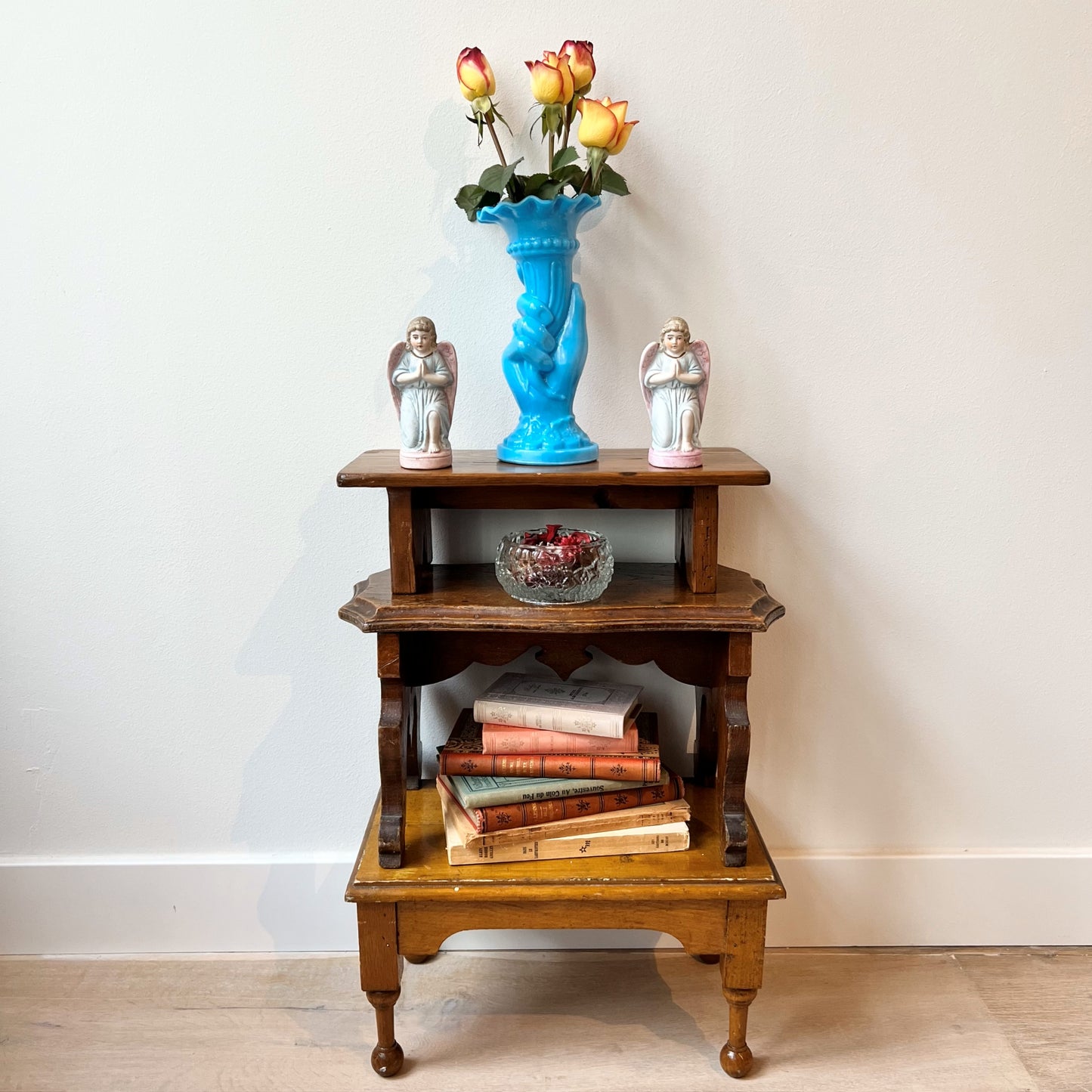 【Vintage】France - 1950s Small Wooden Stand A