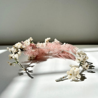 【Vintage】France - 1950s Velvet Flower Tiara