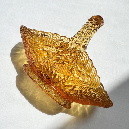 【Vintage】France ‐1930s Glass Basket