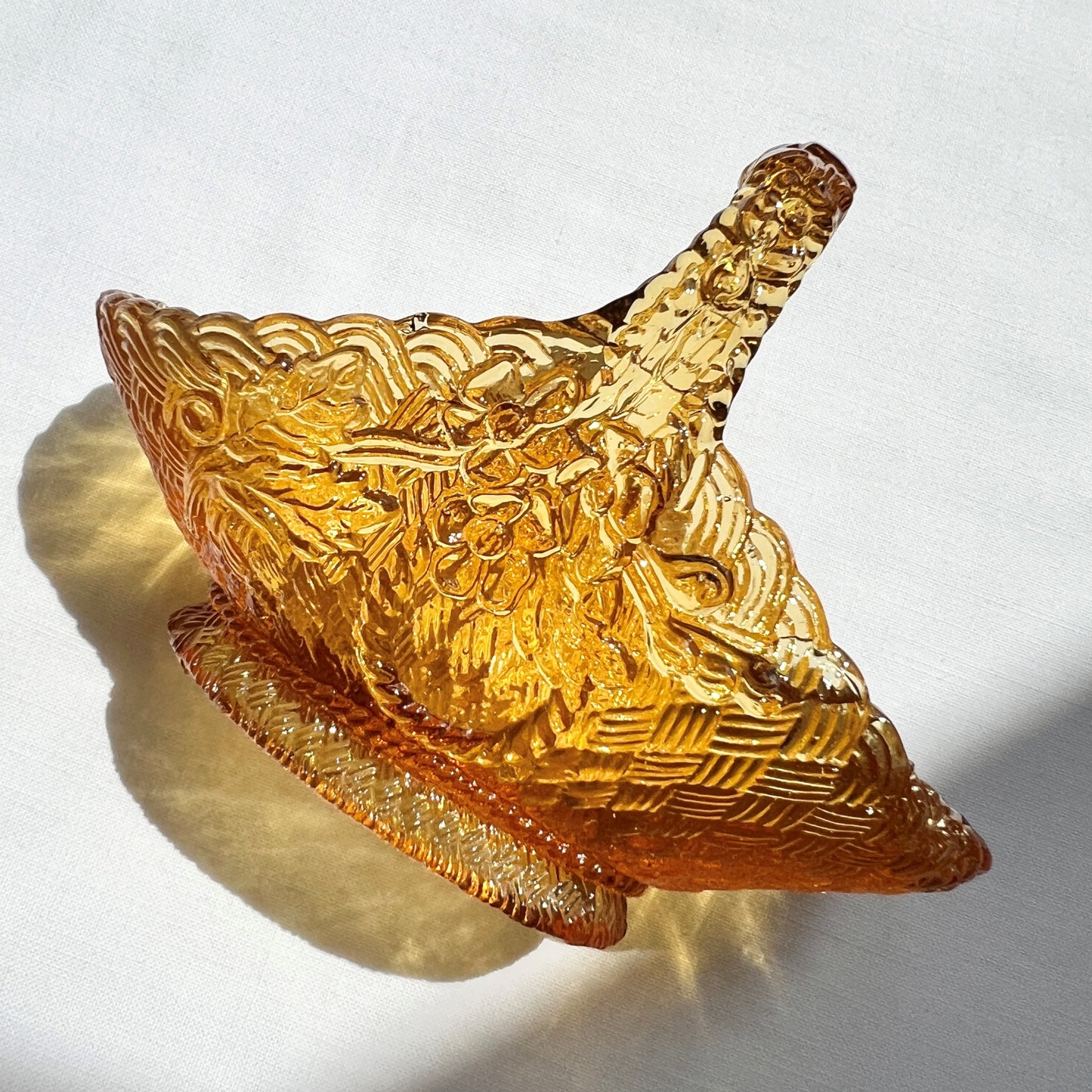 【Vintage】France ‐1930s Glass Basket