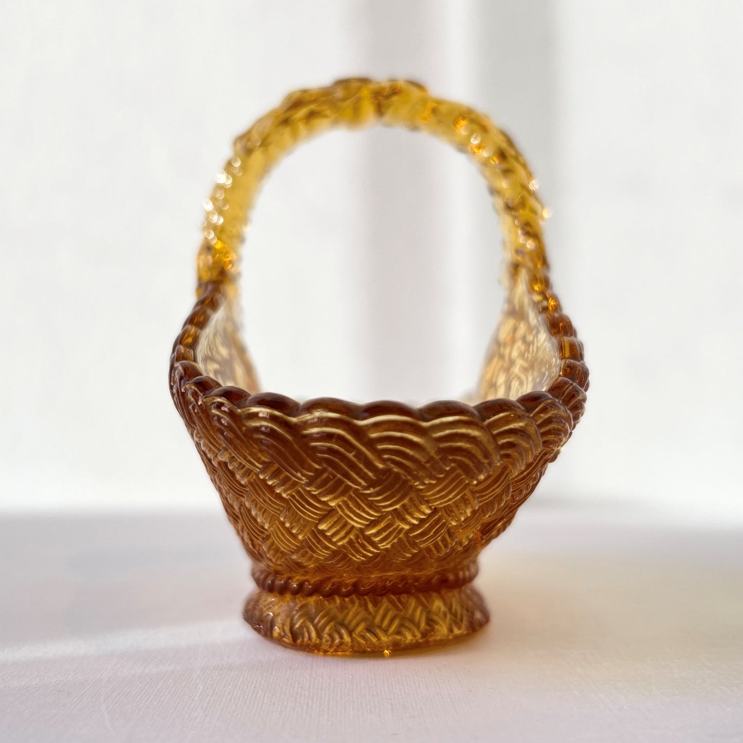 【Vintage】France ‐1930s Glass Basket