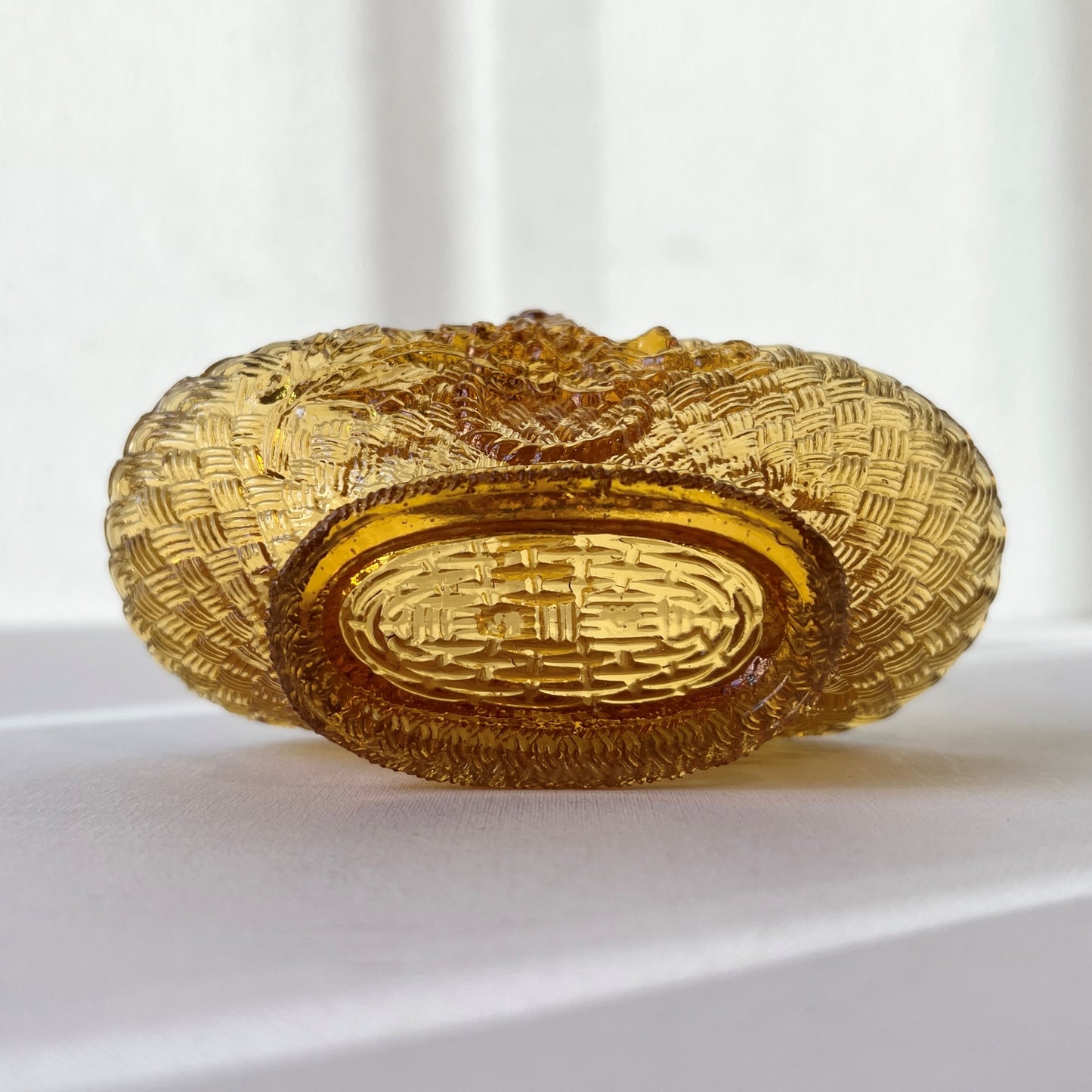 【Vintage】France ‐1930s Glass Basket