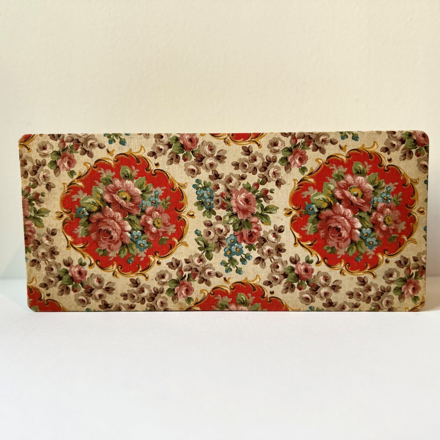 【Vintage】France ‐ 1950s Flower Cartonnage Box