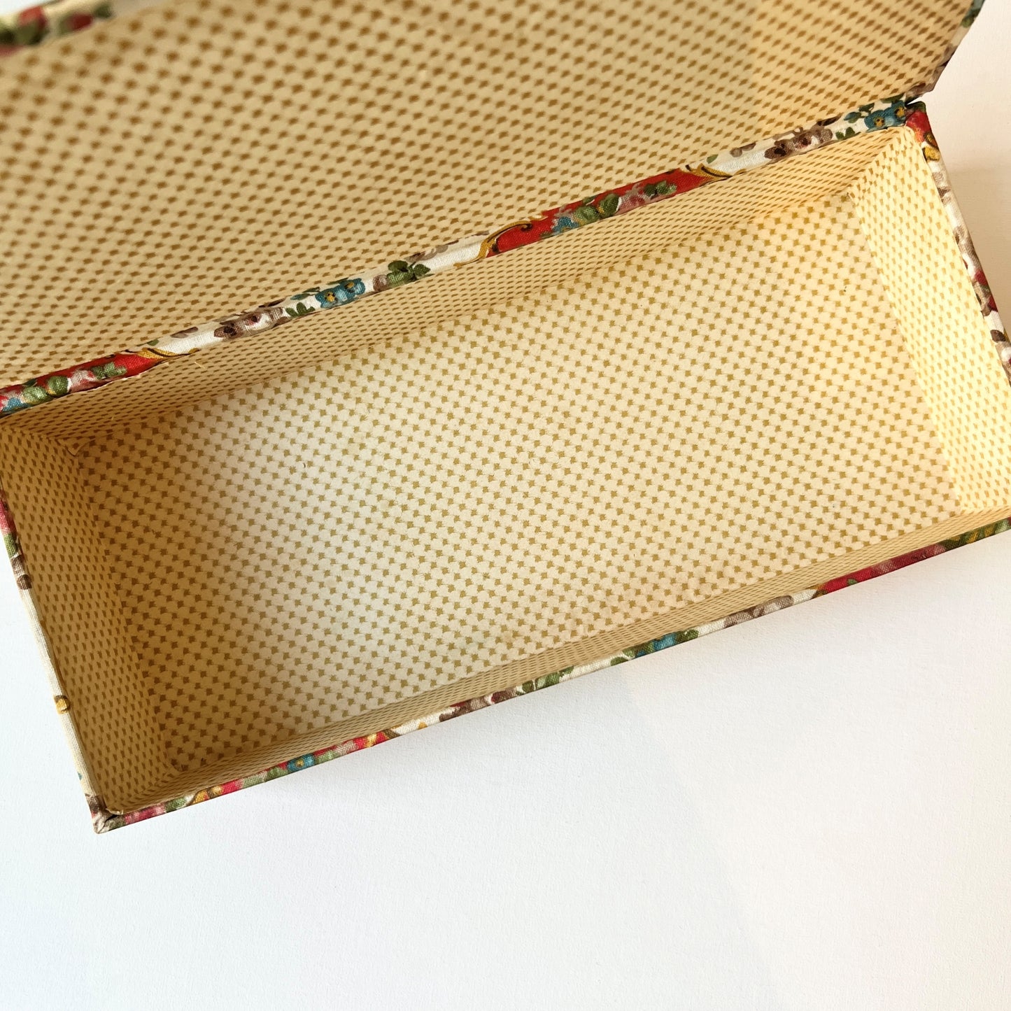 【Vintage】France ‐ 1950s Flower Cartonnage Box