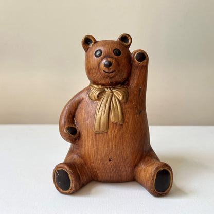 【Vintage】Germany ‐ 1970‐80s Ceramic Bear Savings Box