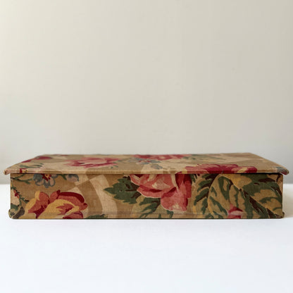 【Vintage】France ‐ 1930-40s Rose Cartonnage Box