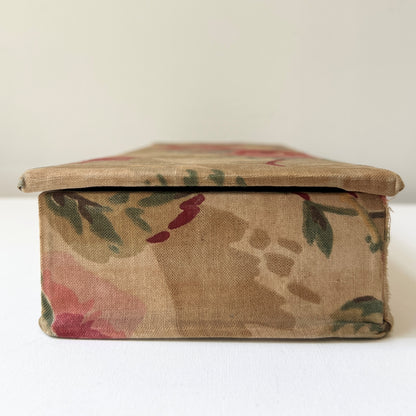 【Vintage】France ‐ 1930-40s Rose Cartonnage Box