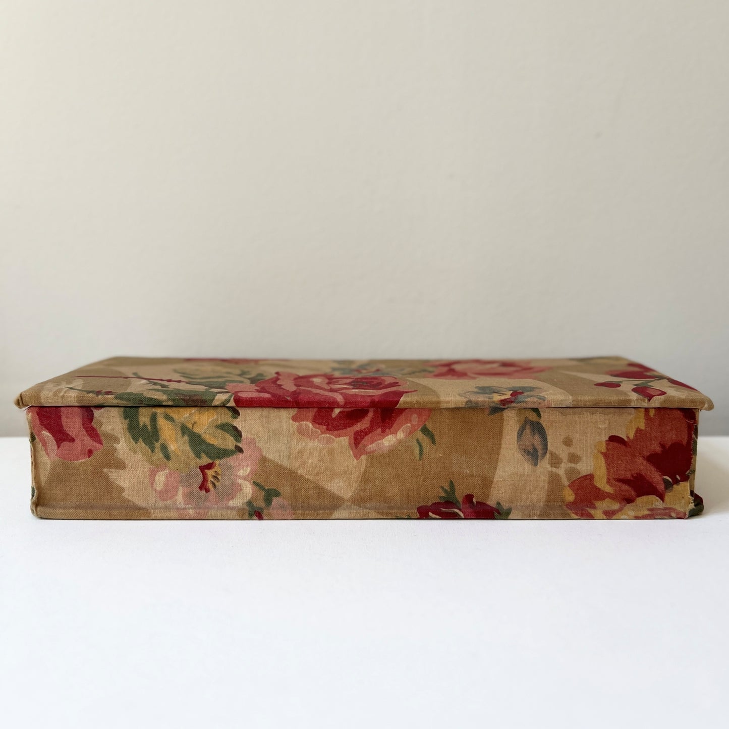 【Vintage】France ‐ 1930-40s Rose Cartonnage Box