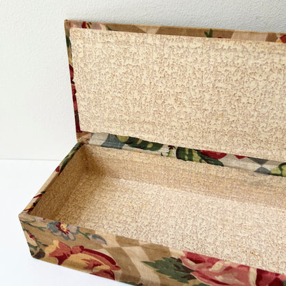 【Vintage】France ‐ 1930-40s Rose Cartonnage Box