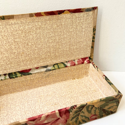 【Vintage】France ‐ 1930-40s Rose Cartonnage Box