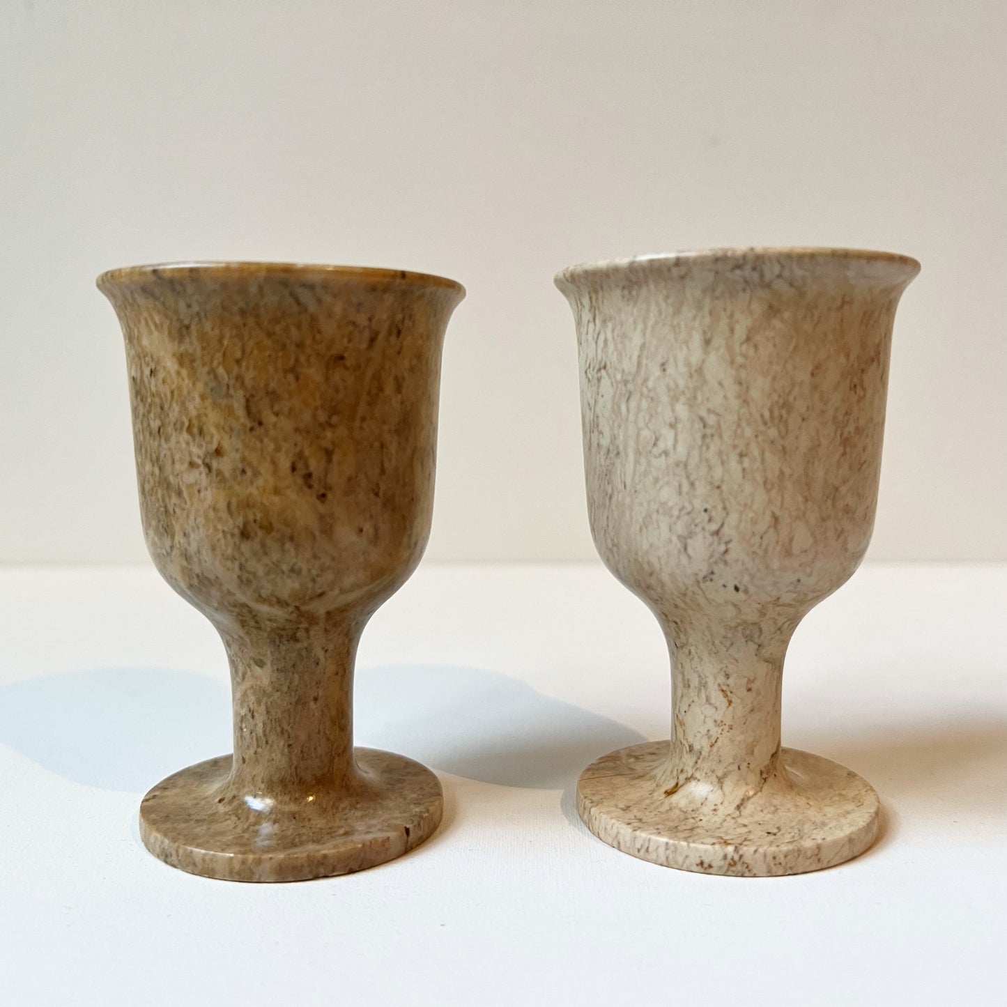 【Vintage】Italy - 1960s Stone Mini Cup（2 pieces set）B