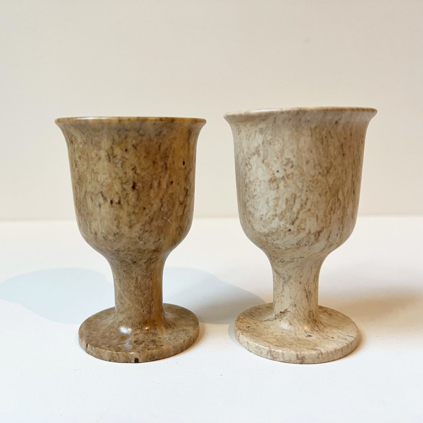 【Vintage】Italy - 1960s Stone Mini Cup（2 pieces set）B