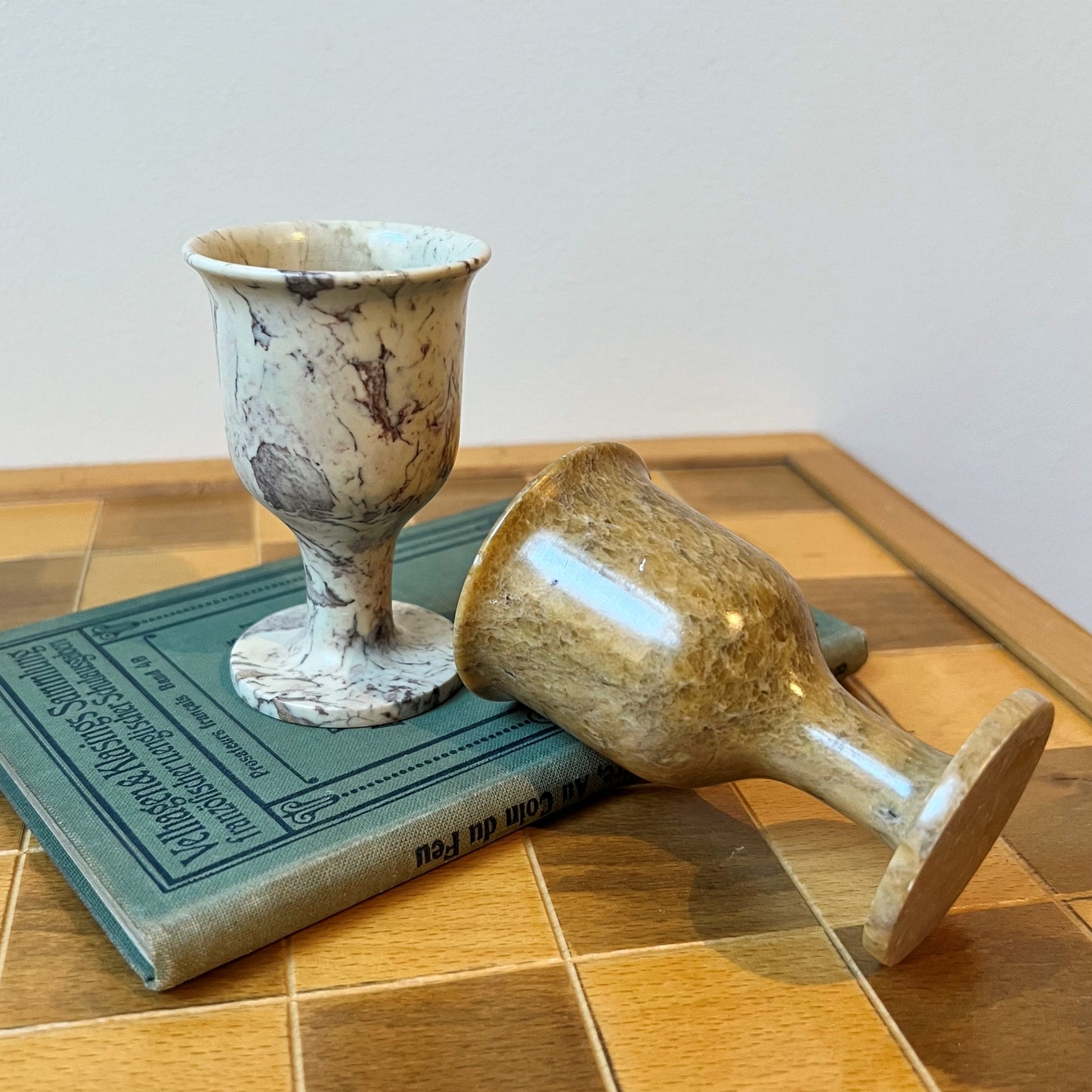 【Vintage】Italy - 1960s Stone Mini Cup（2 pieces set）A
