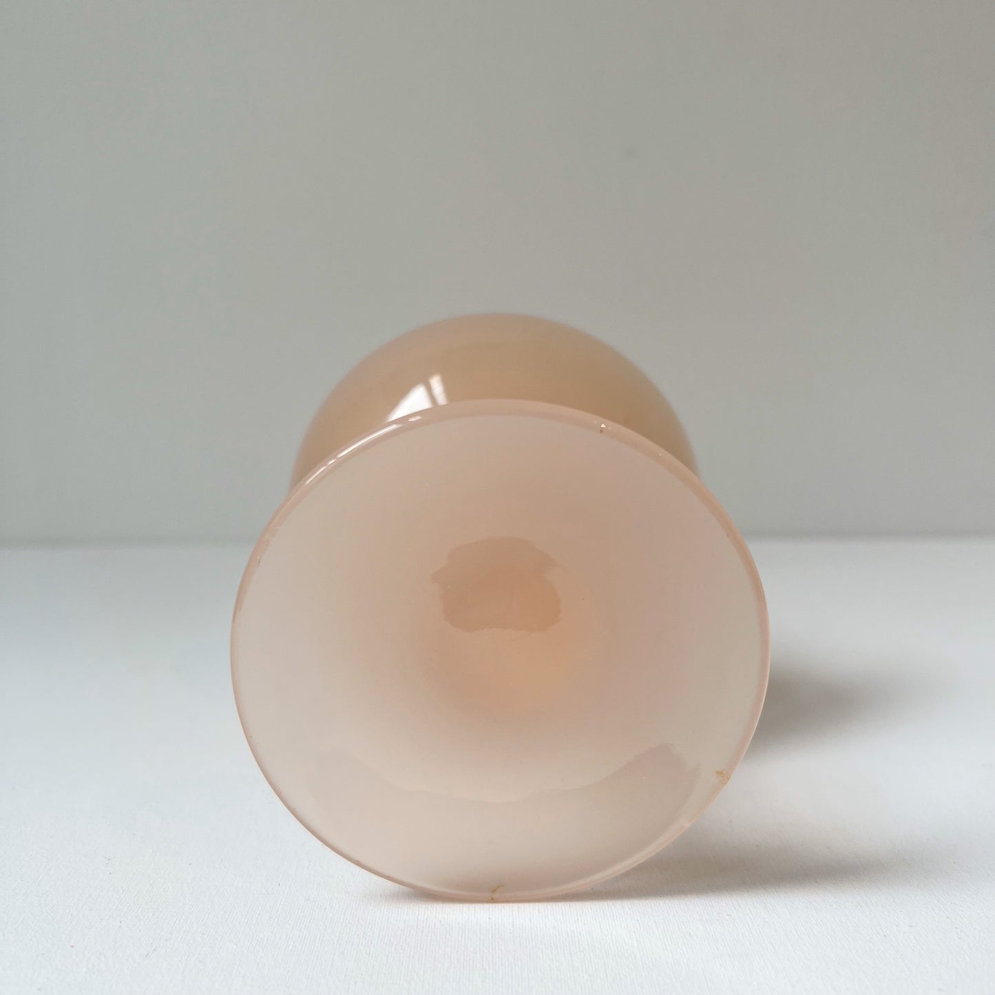 【Vintage】 Italy - 1950s Pink Opaline Glass Vase