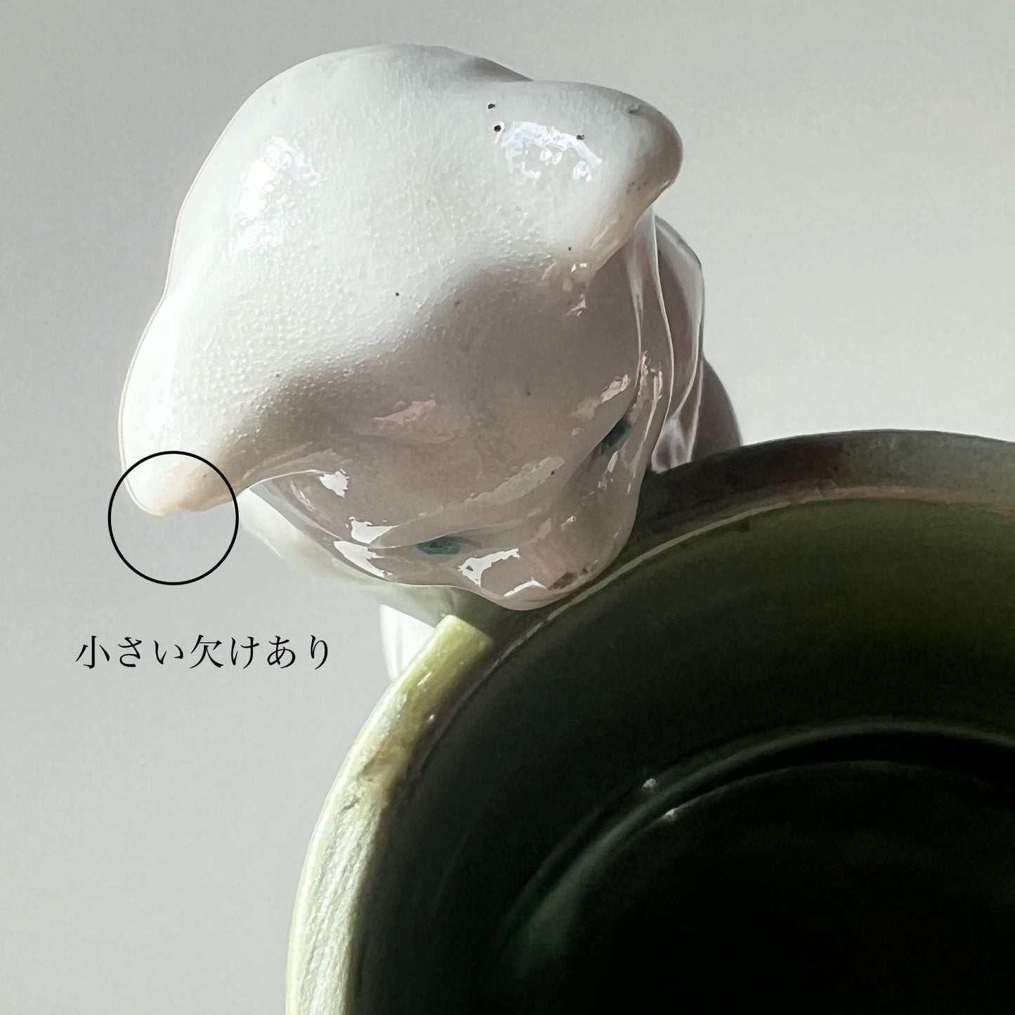 【Antique】France ‐ 1900‐20s Cat Mini Vase