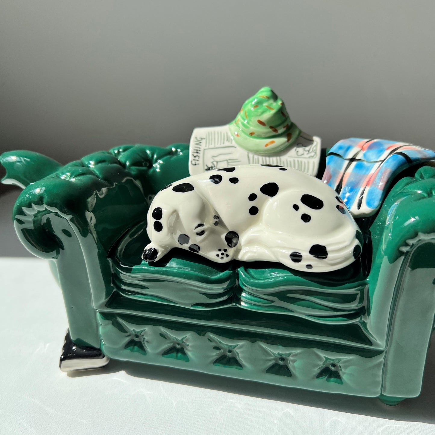 【Vintage】Sleeping Dalmatian Tea Pot