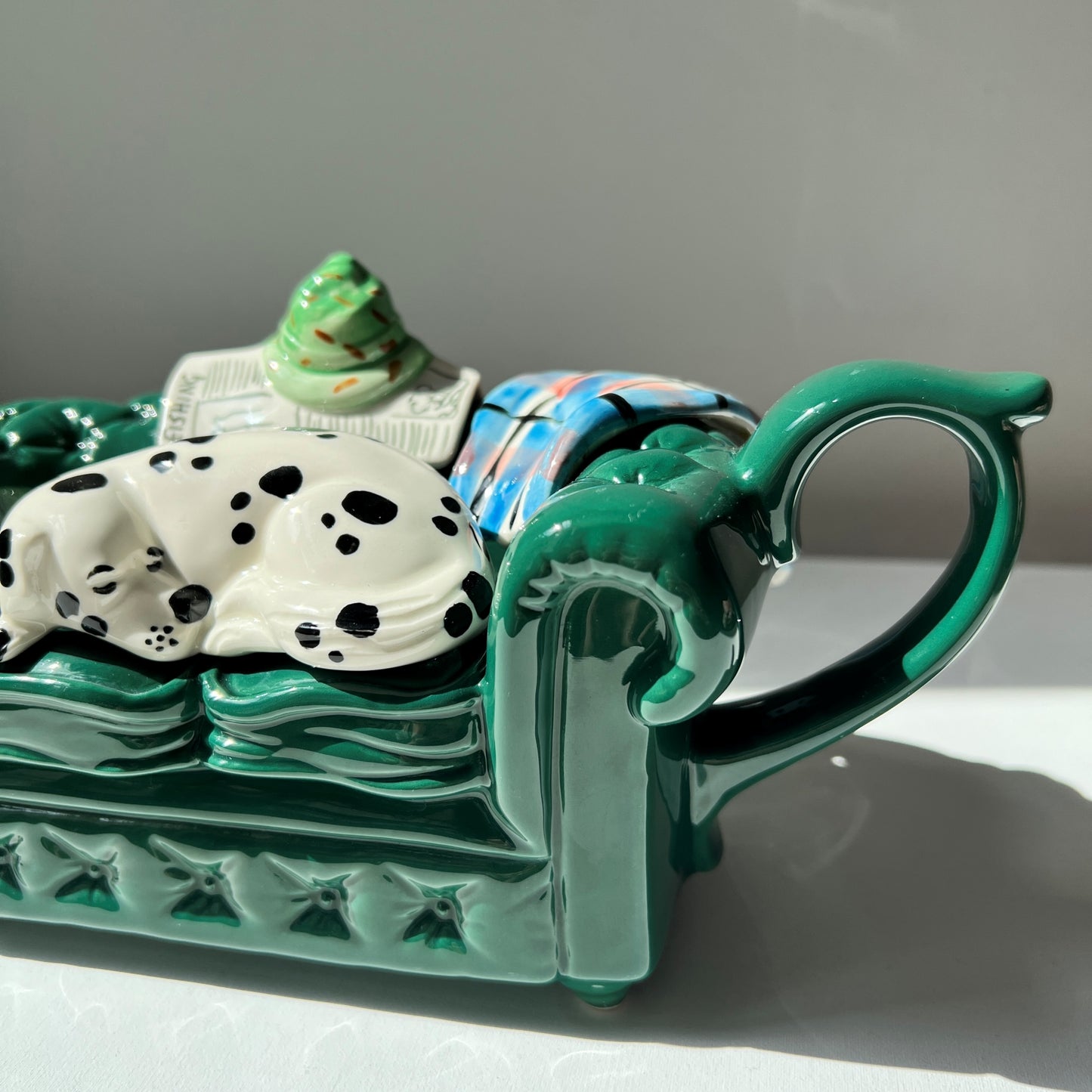 【Vintage】Sleeping Dalmatian Tea Pot