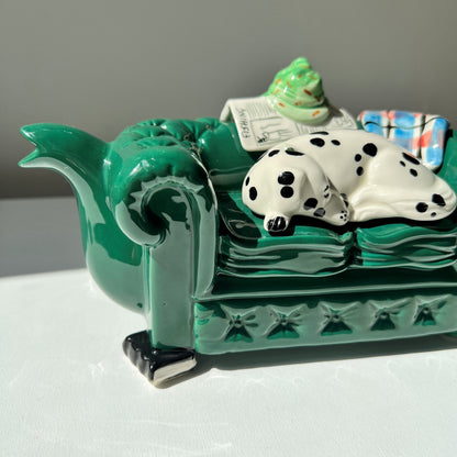 【Vintage】Sleeping Dalmatian Tea Pot