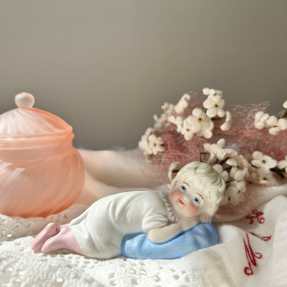 【Vintage】Germany ‐ Sleeping Baby Figurine