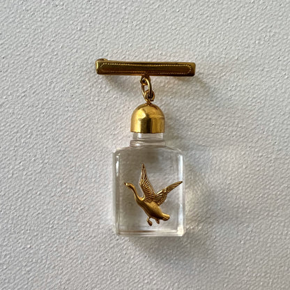 【Vintage】Duck Perfume Bottle Brooch