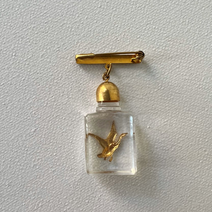 【Vintage】Duck Perfume Bottle Brooch