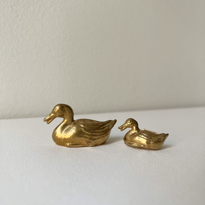 【Vintage】Germany 1950s Brass Decoys Mini Paperweight Set