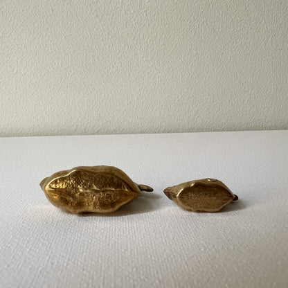 【Vintage】Germany 1950s Brass Decoys Mini Paperweight Set