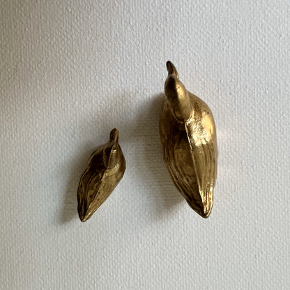 【Vintage】Germany 1950s Brass Decoys Mini Paperweight Set